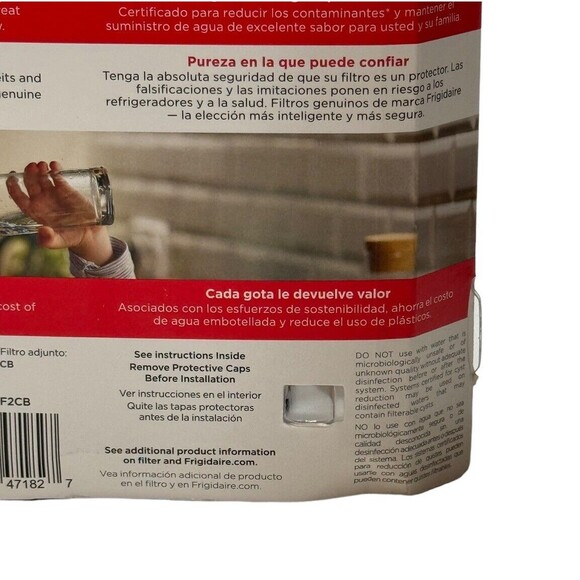Frigidaire Pure Source 2 Water / Ice Refrigerator Filter #WF2CB Brand New Sealed - Picture 6 of 10